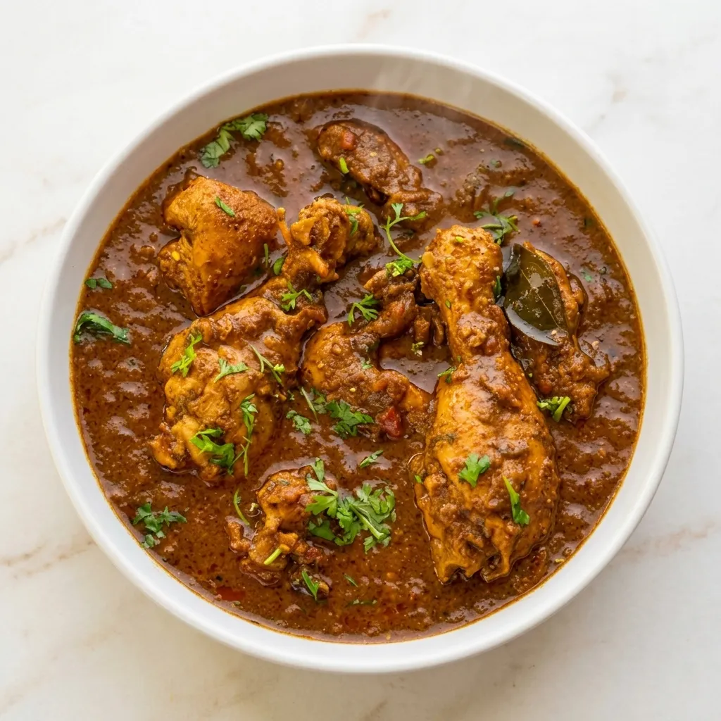 Chicken Chettinad - Authentic Chettinad curry at Golden Peacock Calmar