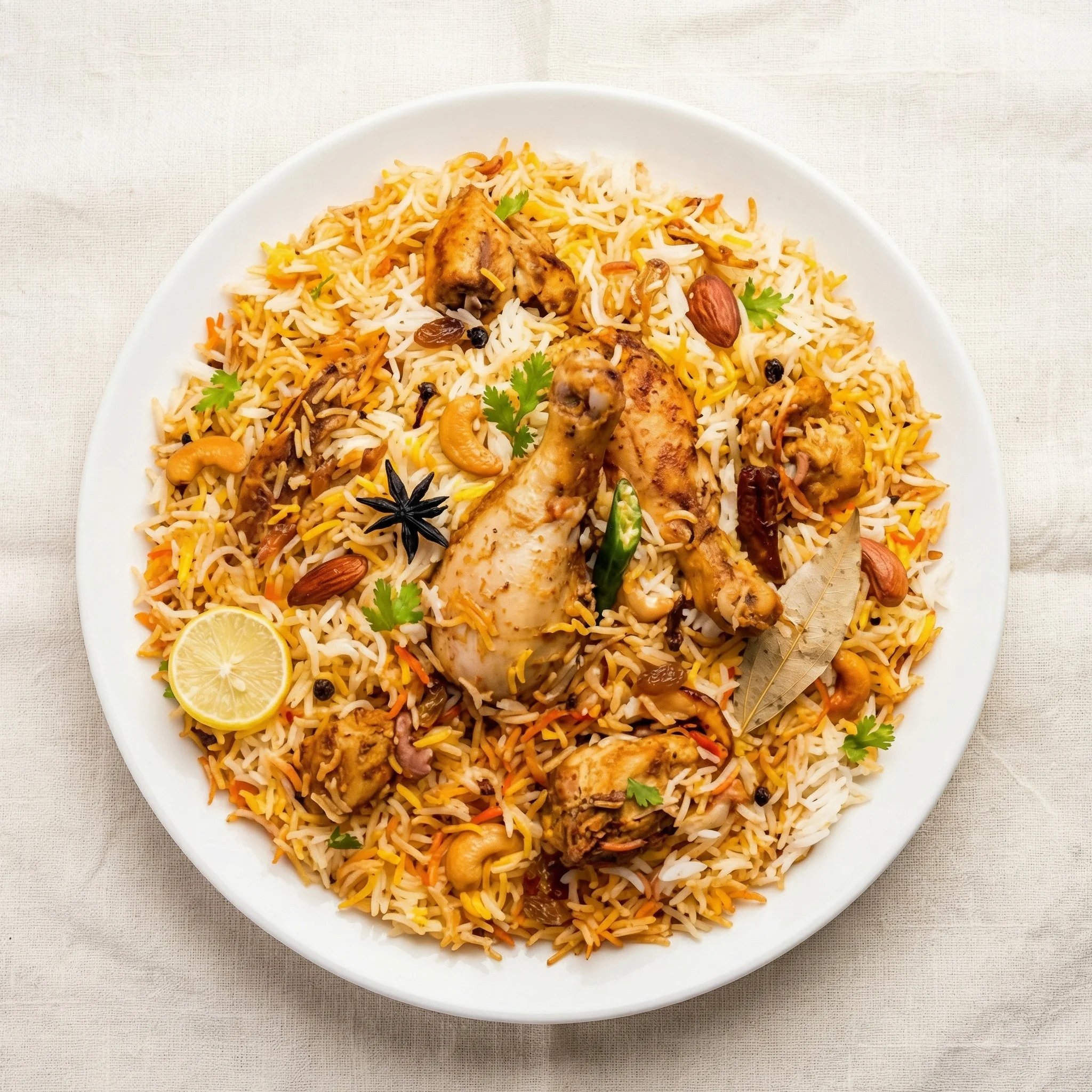 Chicken Biryani at Golden Peacock South Indian Restaurant in Calmar, AB